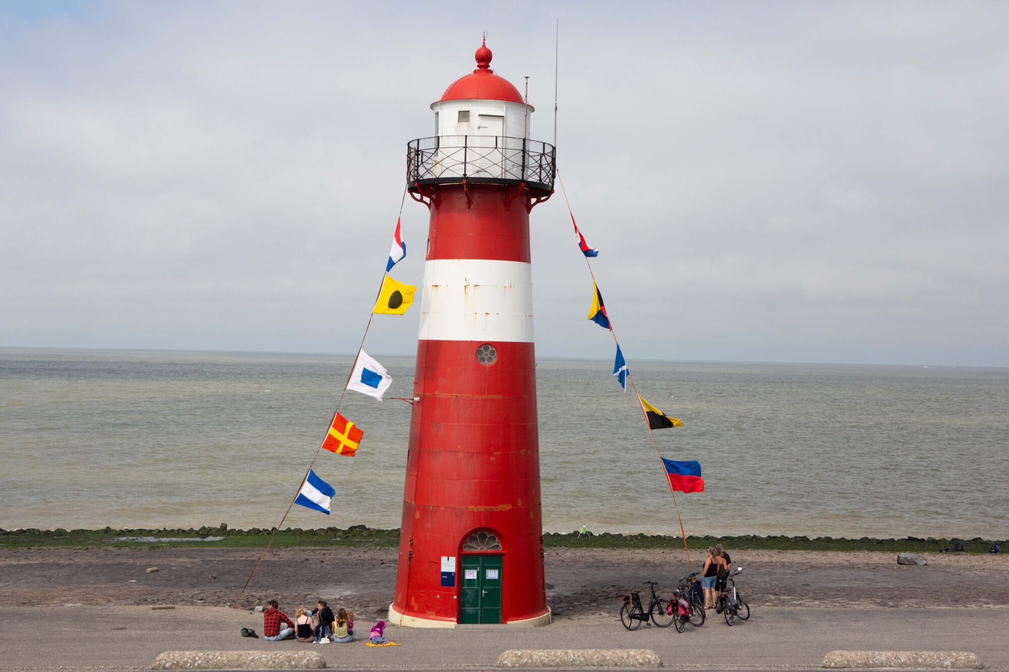 Vuurtoren Westkapelle tijdens Fietsen LF Kustroute
