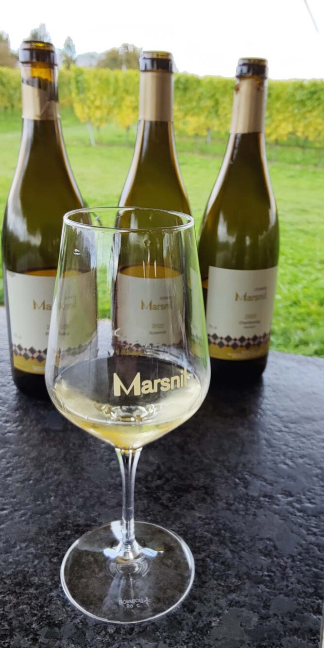 Wijnen van Domein Marsnil in Haspengouw België
